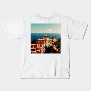 Amalfi Coast en rose Kids T-Shirt